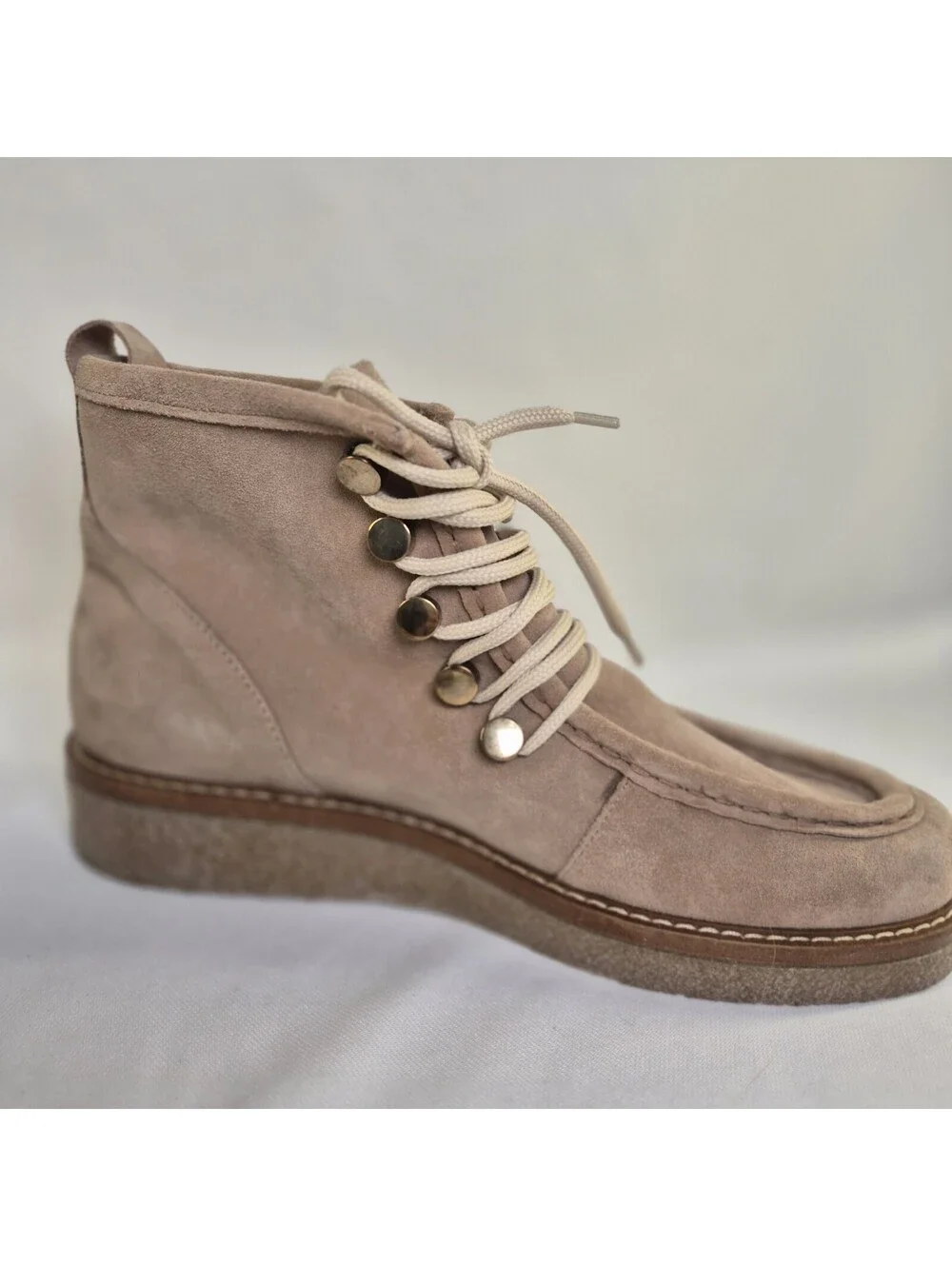 Boden Mens 41 Gowrie Truffle Lace up Suede Desert Ankle Boots